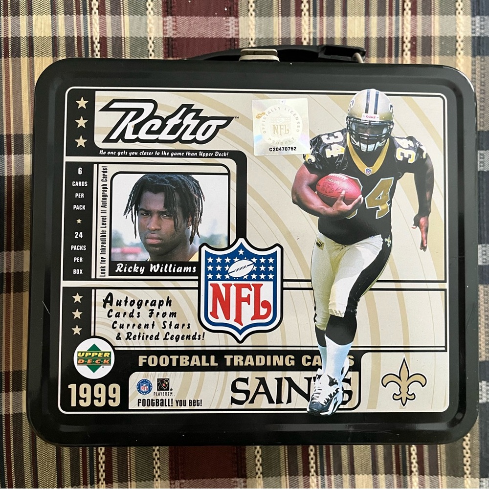 1999 Upper Deck Retro Trading Card Ricky Williams Lunch Box